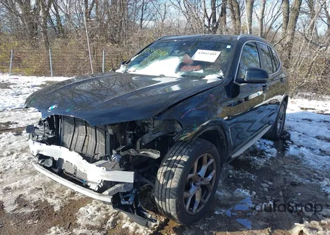 2022 BMW X3 xDrive30I from USA, damaged, VIN 5UX53DP04N9K67248